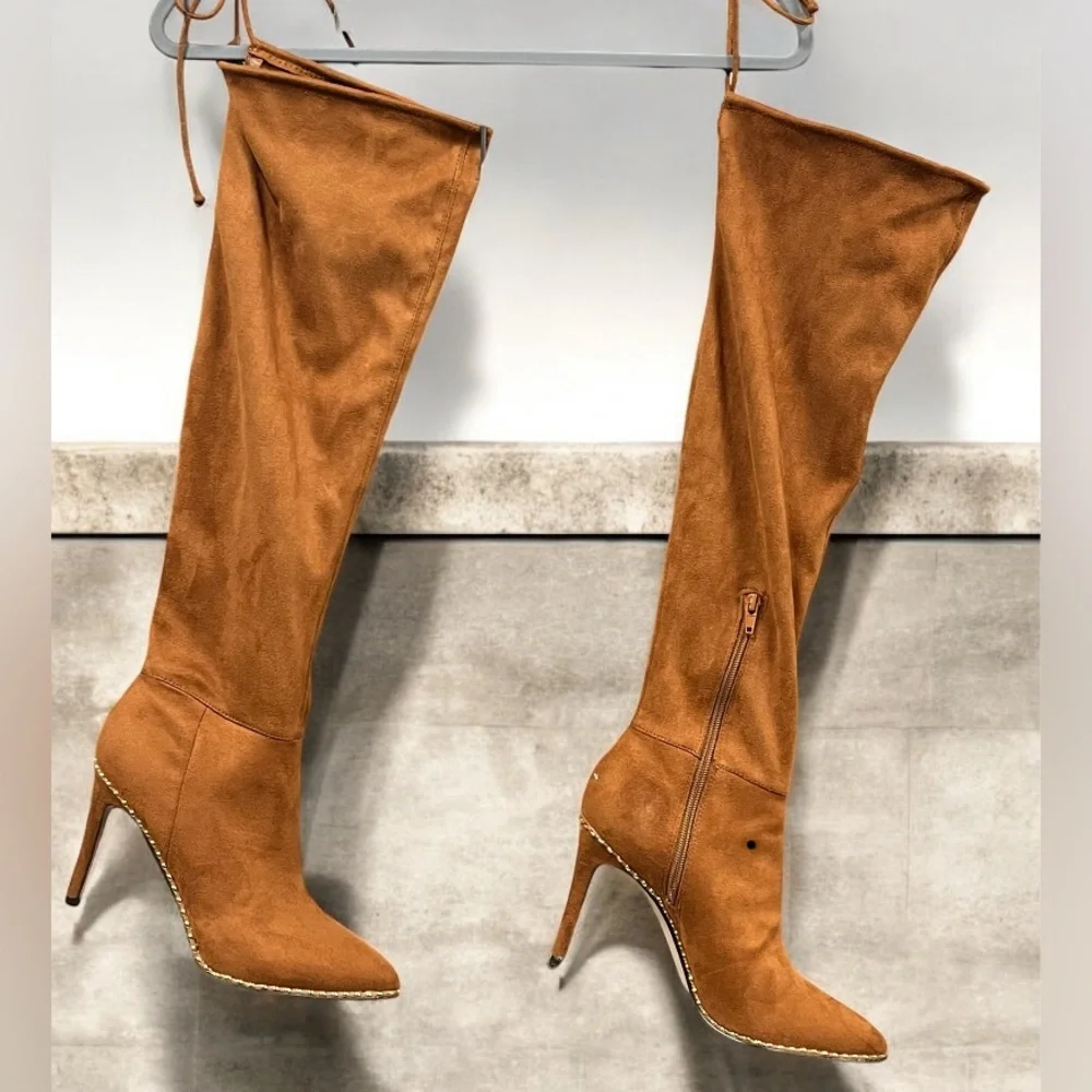 BCBGeneration Women's Tall Knee High Boot camel size 7.5
